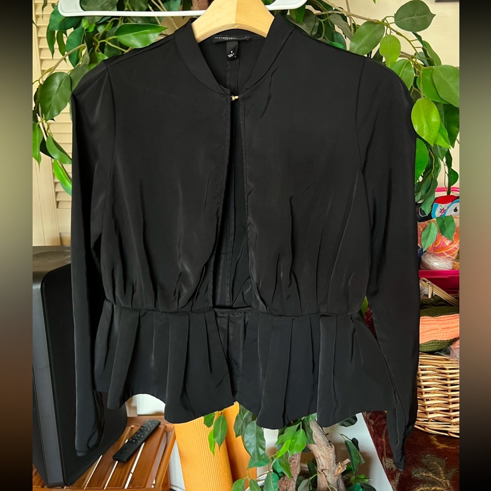Victoria Beckham for Target Black Blazer with Elegant Peplum
